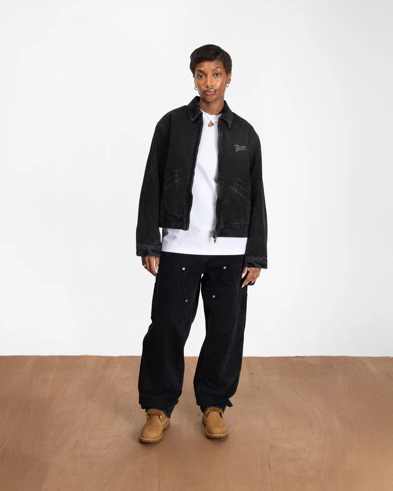 Patta Washed Canvas Jacket Black