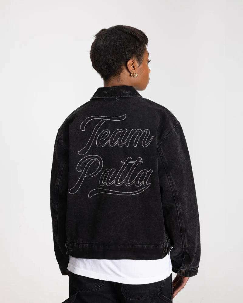 Patta Washed Canvas Jacket Black