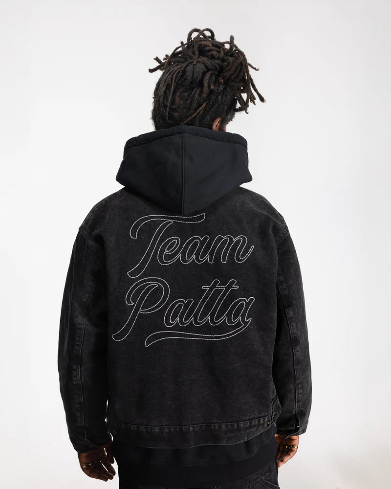 Patta Washed Canvas Jacket Black
