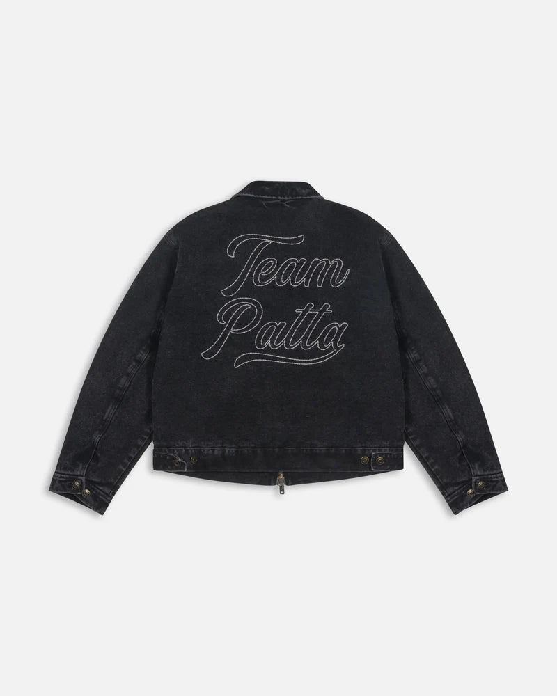 Patta Washed Canvas Jacket Black
