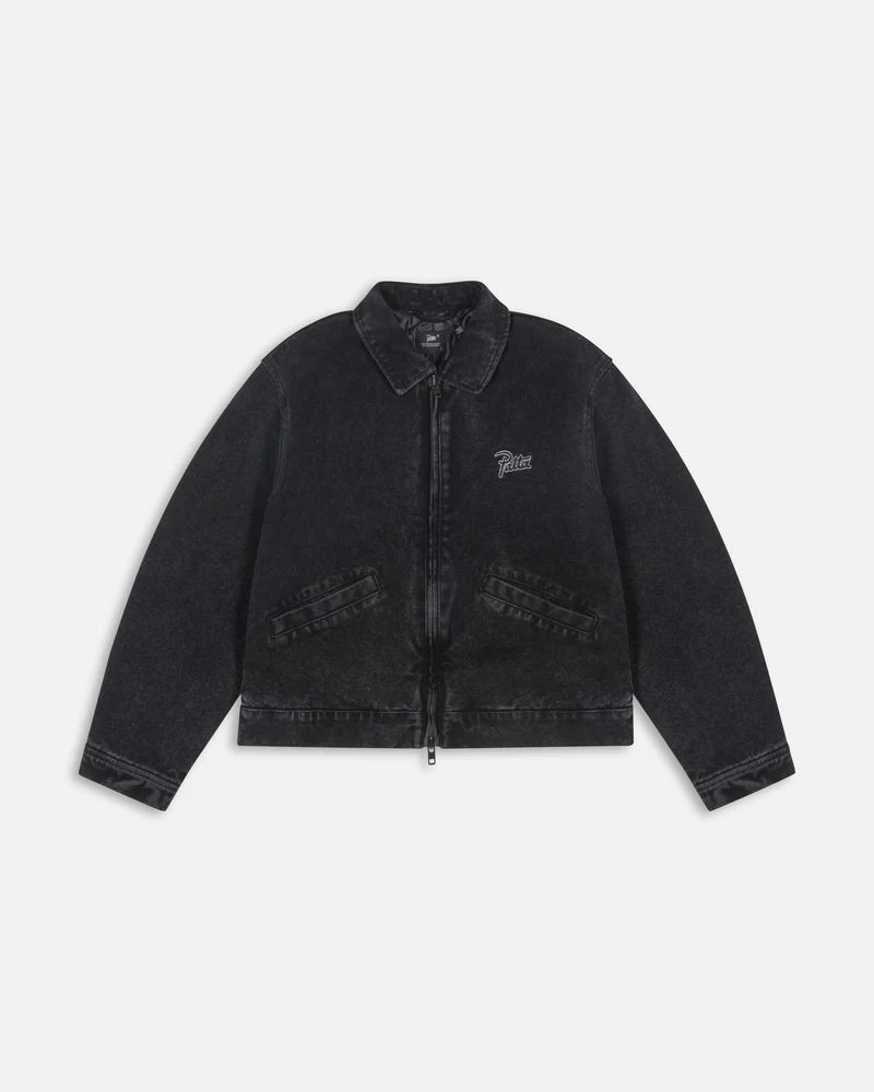 Patta Washed Canvas Jacket Black