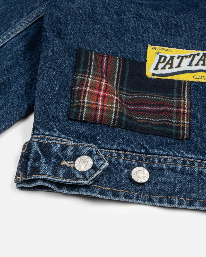 Patta Whole Lotta Labels Denim Jacket Blue Denim