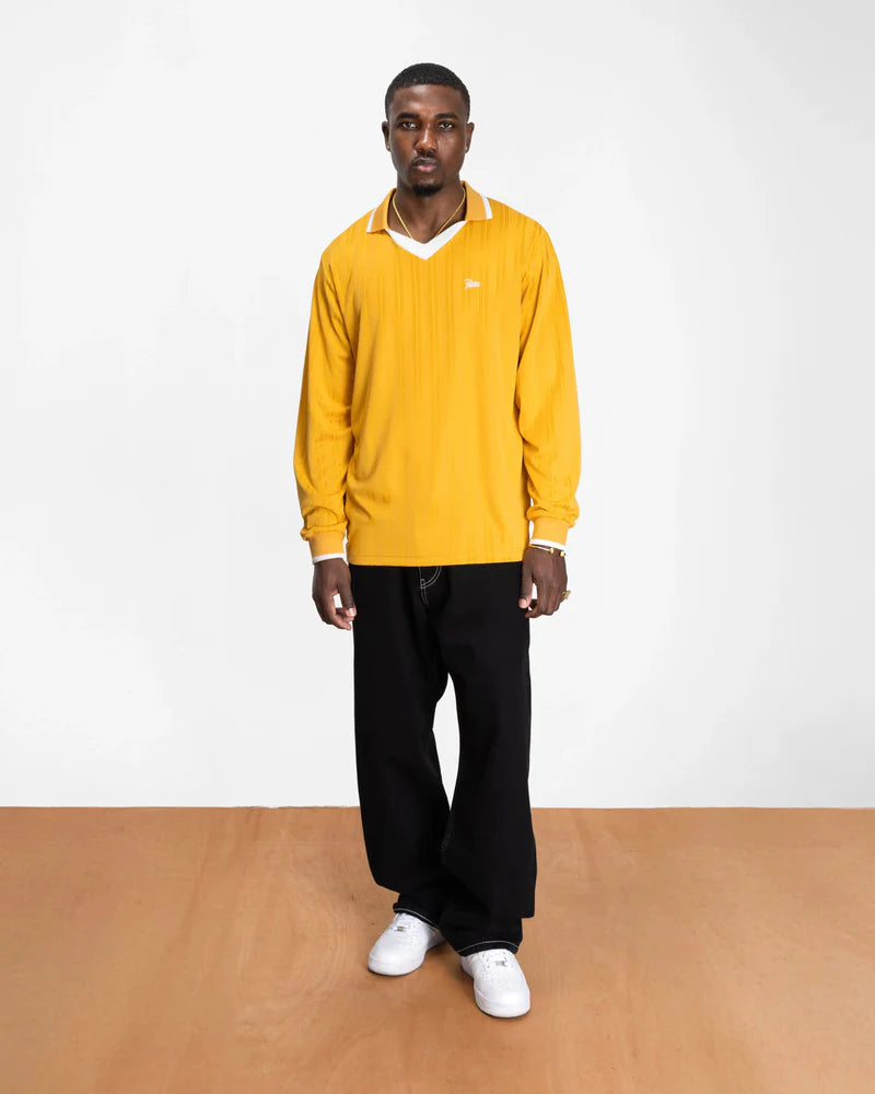 Patta Jacquard Striped Long Sleeve Jersey Golden Rod