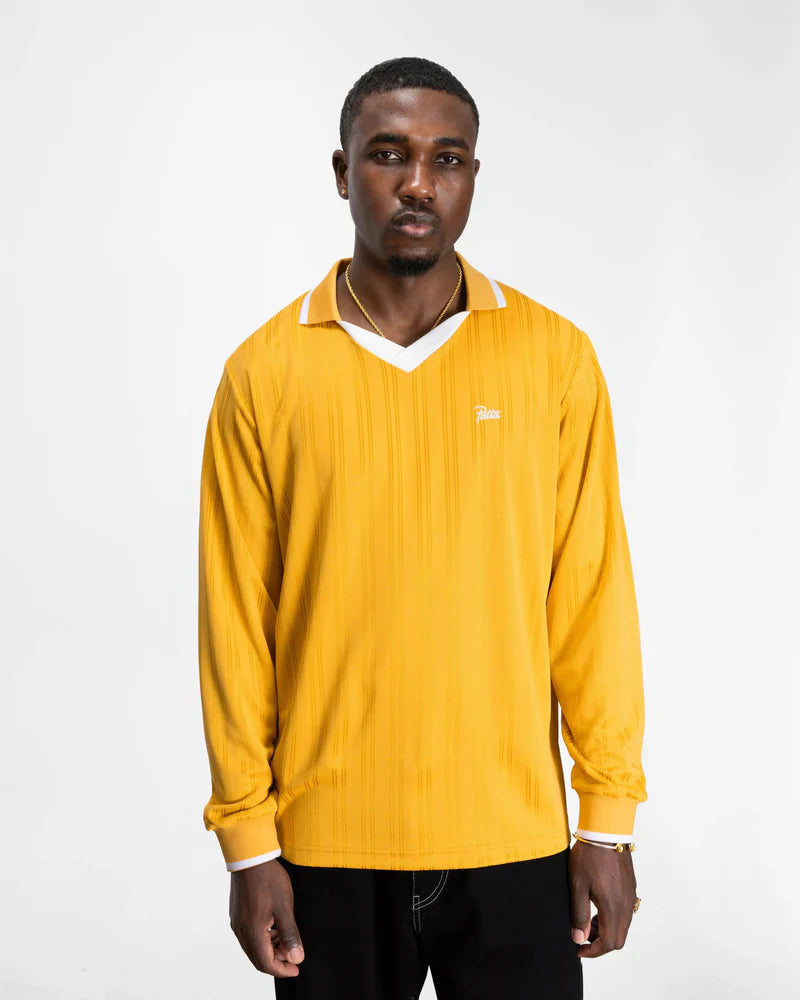 Patta Jacquard Striped Long Sleeve Jersey Golden Rod