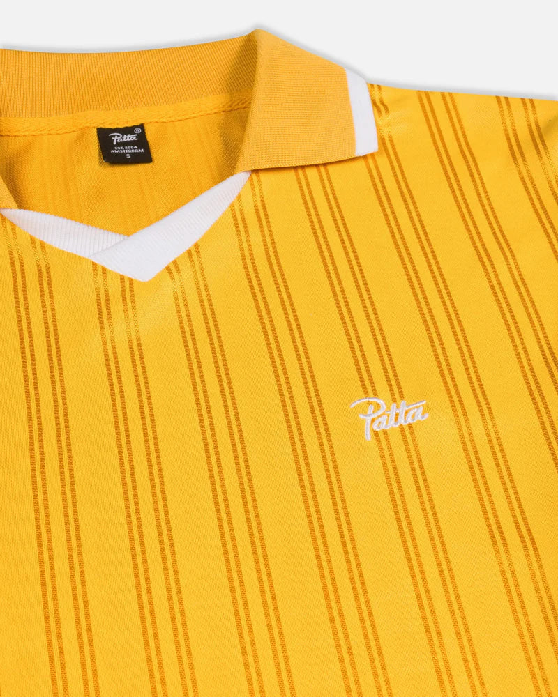 Patta Jacquard Striped Long Sleeve Jersey Golden Rod