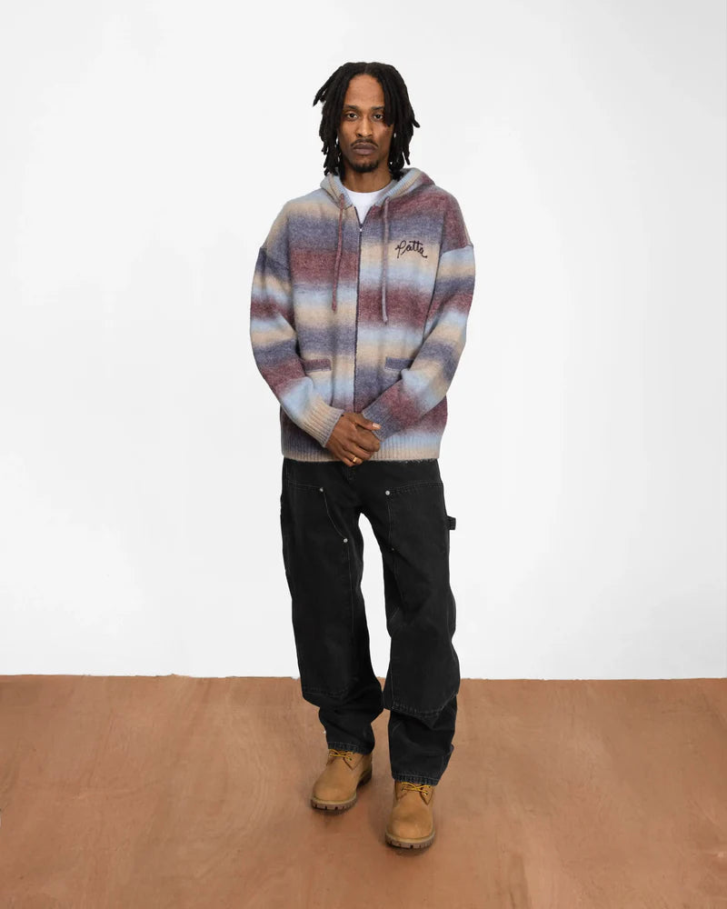 Patta Space Dye Knitted Hooded Sweater Multi