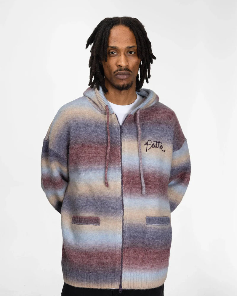 Patta Space Dye Knitted Hooded Sweater Multi