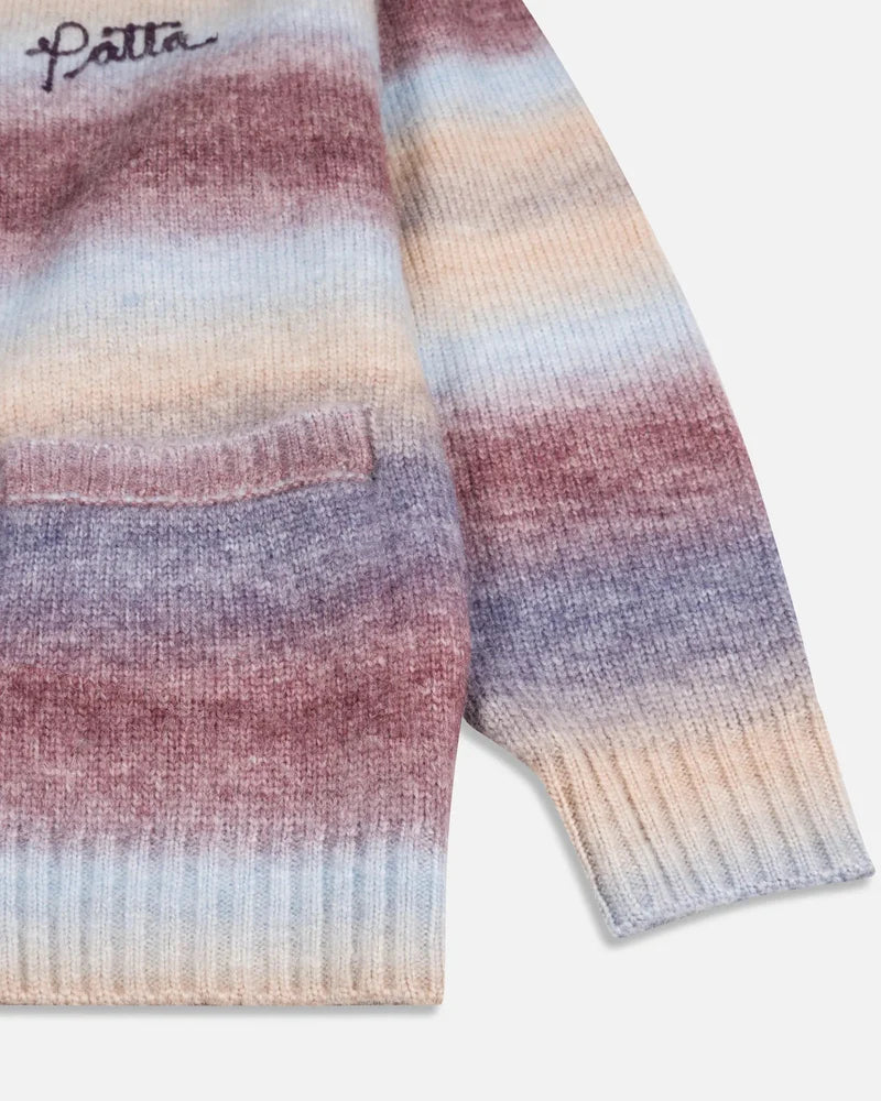 Patta Space Dye Knitted Hooded Sweater Multi