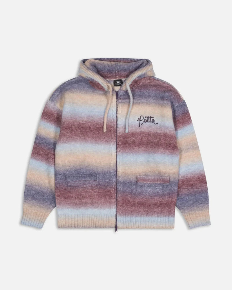 Patta Space Dye Knitted Hooded Sweater Multi
