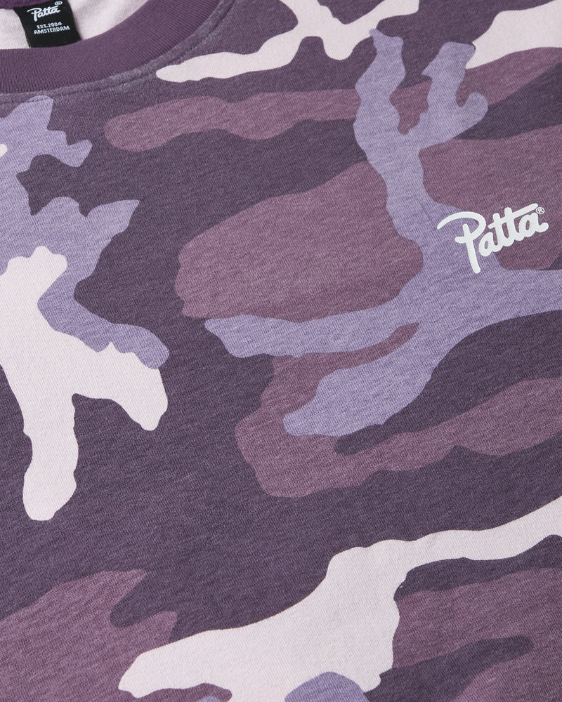 Patta Basic Woodland Camo T-Shirt Navy Cosmos