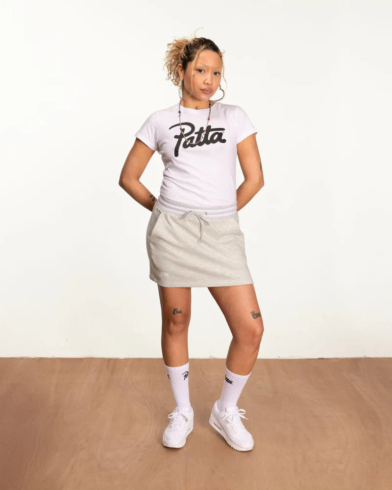 Patta W Lounge Skirt Light Melange Grey