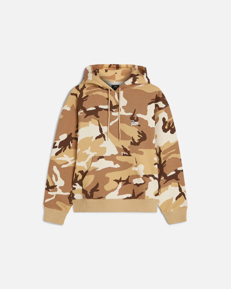 Patta Bark Woodland Camo Boxy Hooded Sweater Sand Dollar