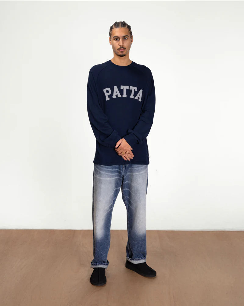Patta Arc Logo Mesh Longsleeve Jersey Black Iris