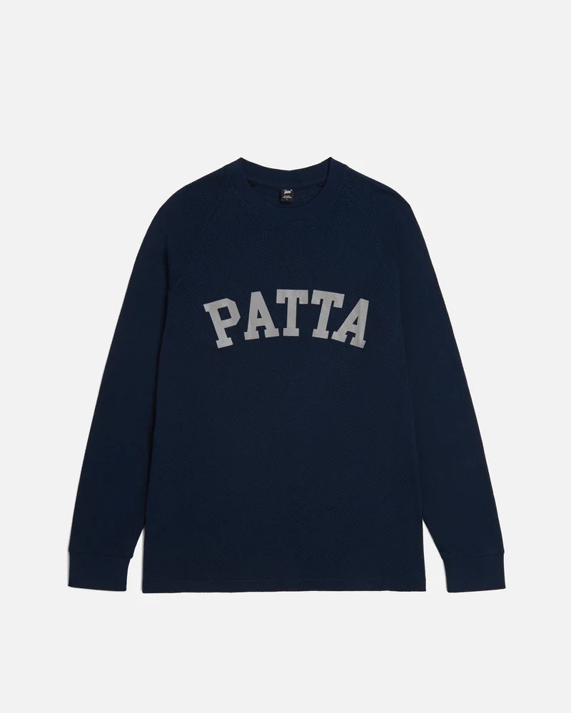 Patta Arc Logo Mesh Longsleeve Jersey Black Iris