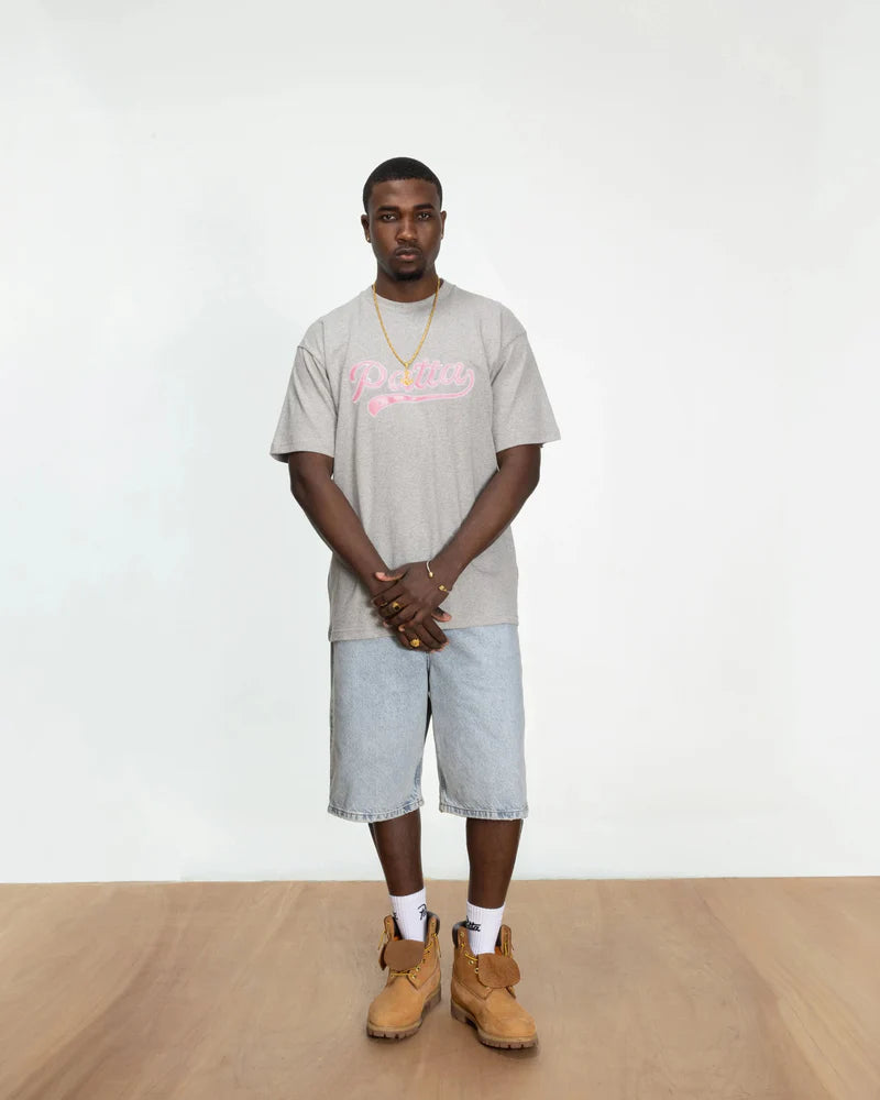 Patta Logo Tail T-Shirt Grey Heather