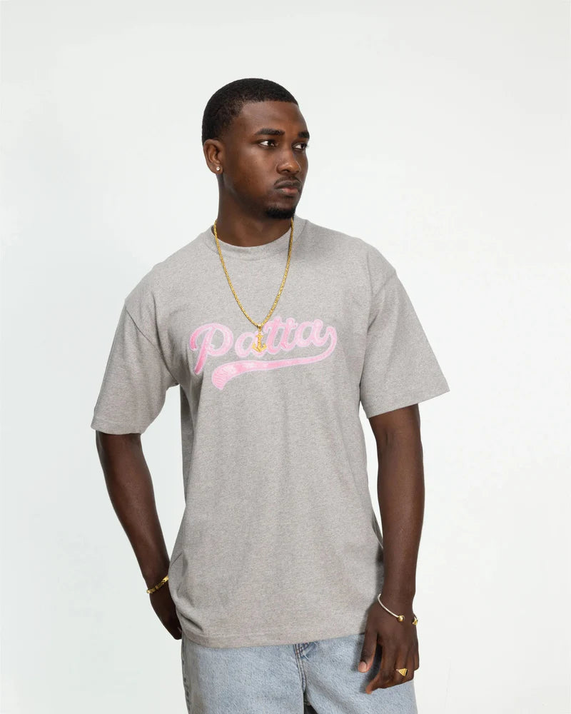 Patta Logo Tail T-Shirt Grey Heather