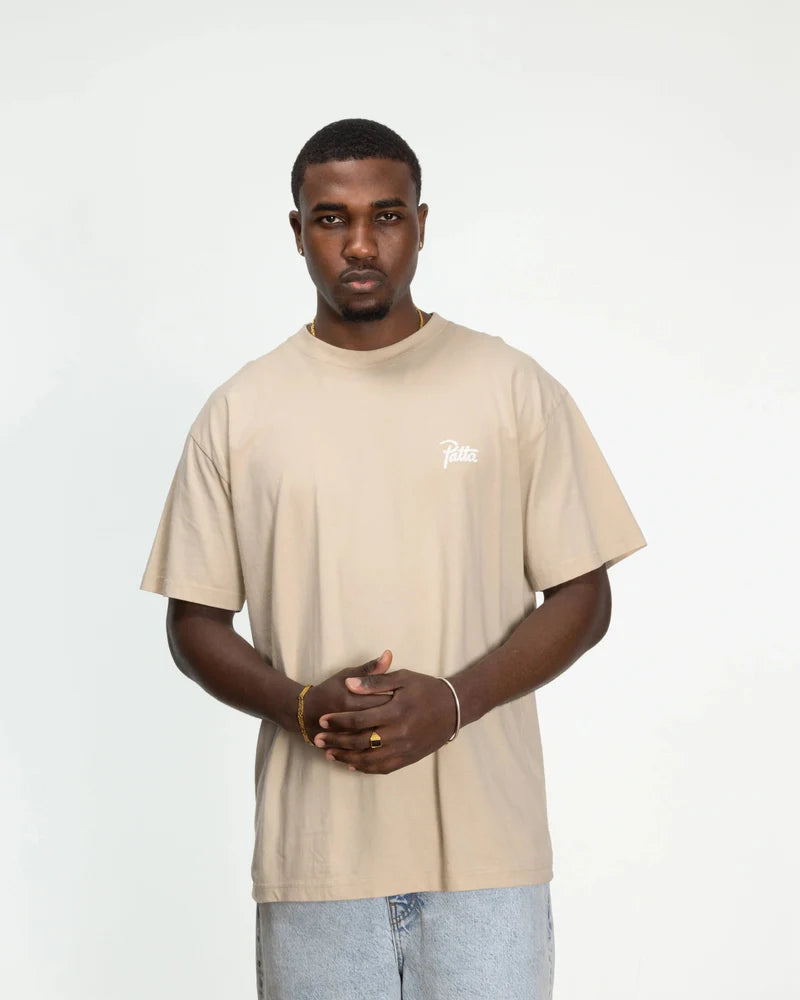Patta Croco T-Shirt Oatmeal