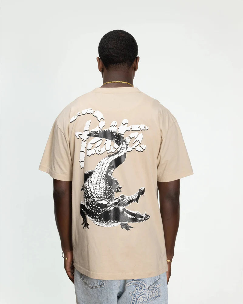 Patta Croco T-Shirt Oatmeal