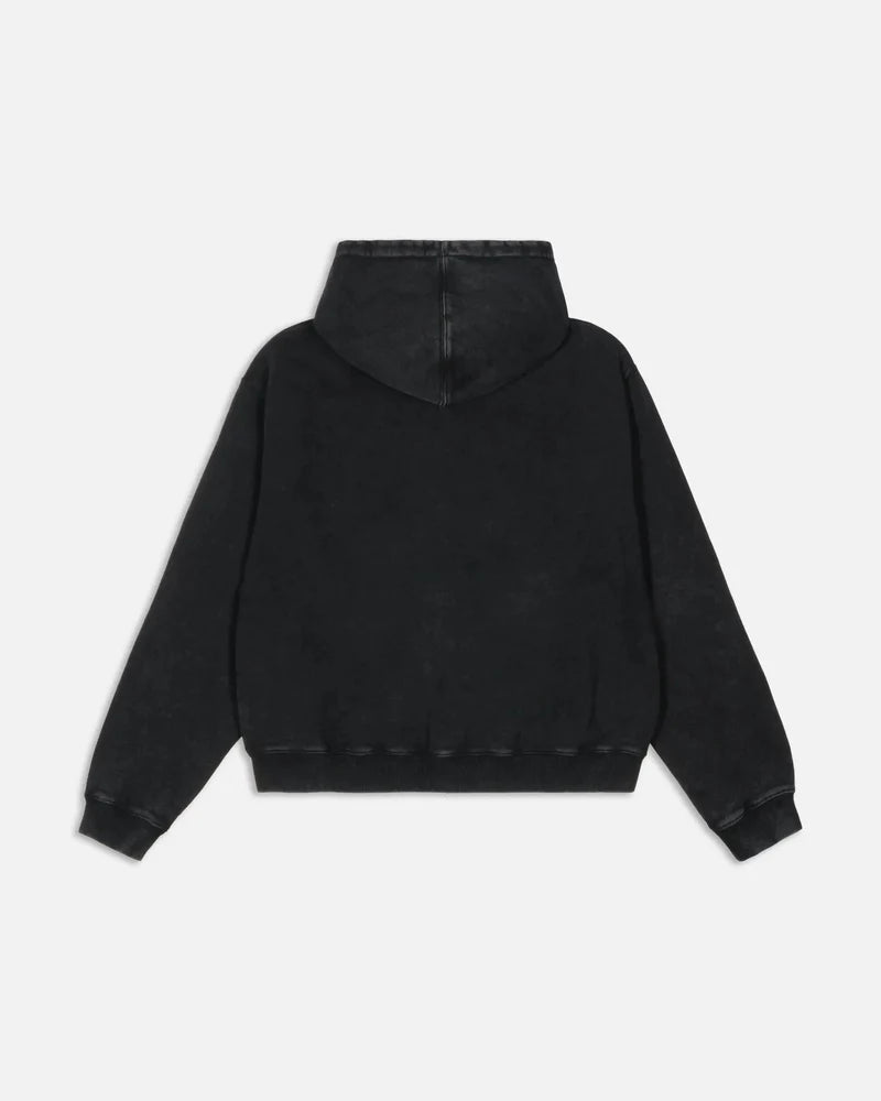 Patta Loopback Logo Zip Hooded Sweater Moonless Night