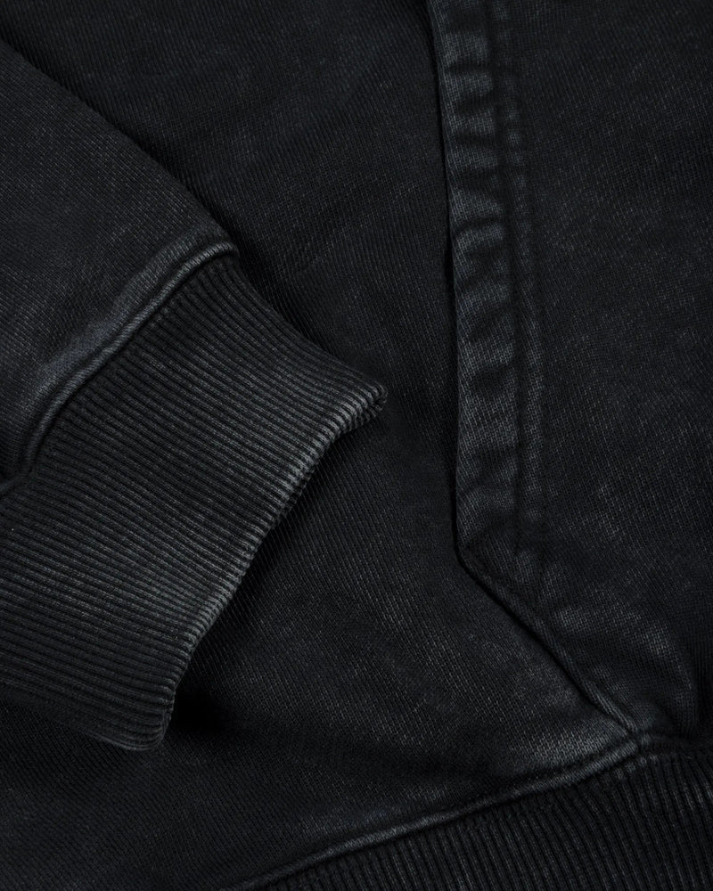Patta Loopback Logo Zip Hooded Sweater Moonless Night
