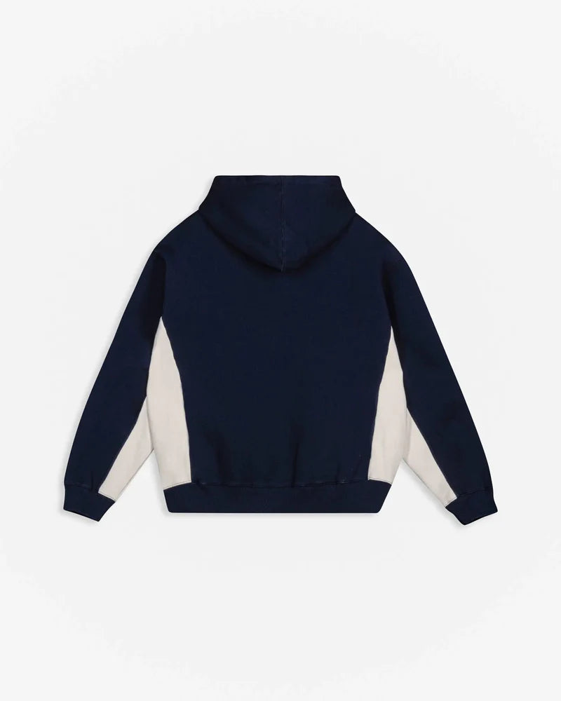 Patta Chenille Logo Hooded Sweatshirt Black Iris