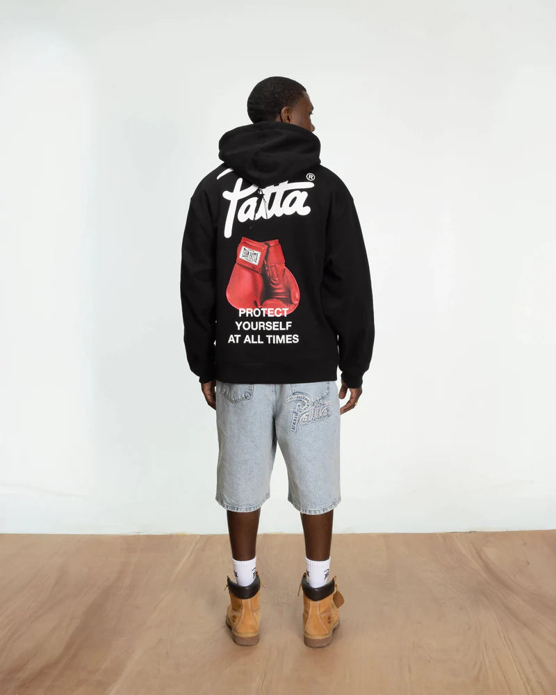 Patta Protect Yourself Hooded Sweater Black