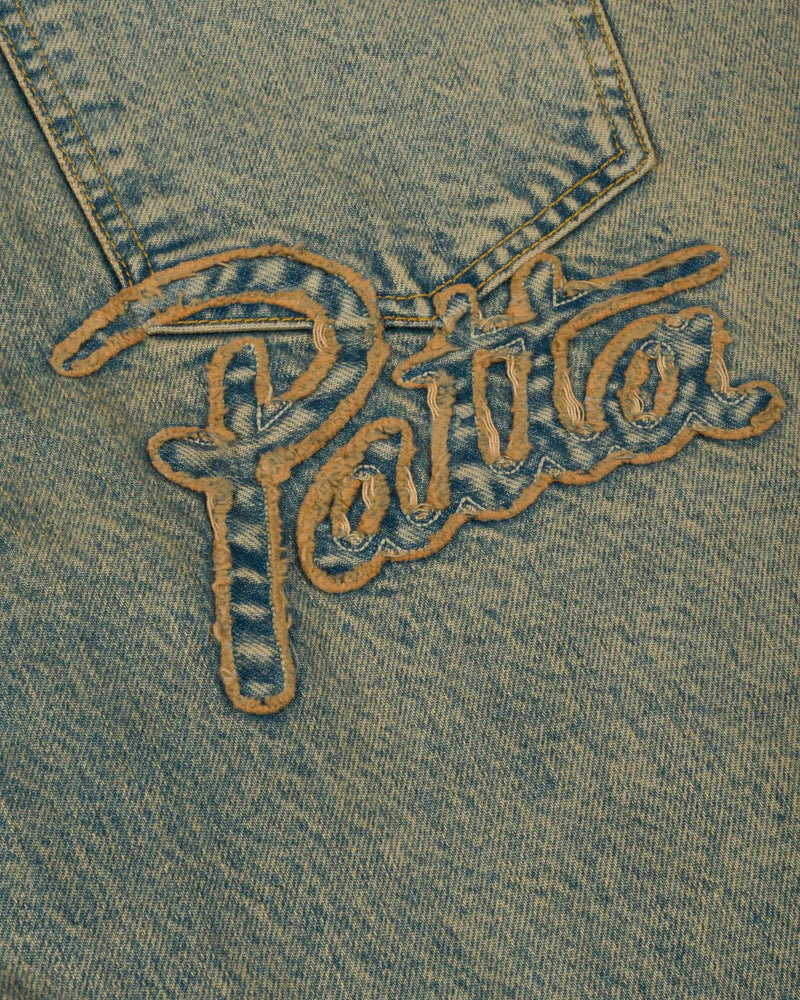 Patta Dirty Whiskers Denim Pants Sandwashed Light Blue Denim