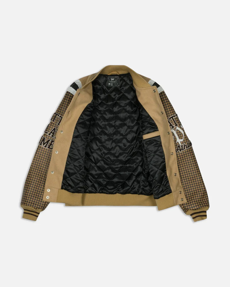 Patta Athletic P Houndstooth Varsity Jacket Starfish