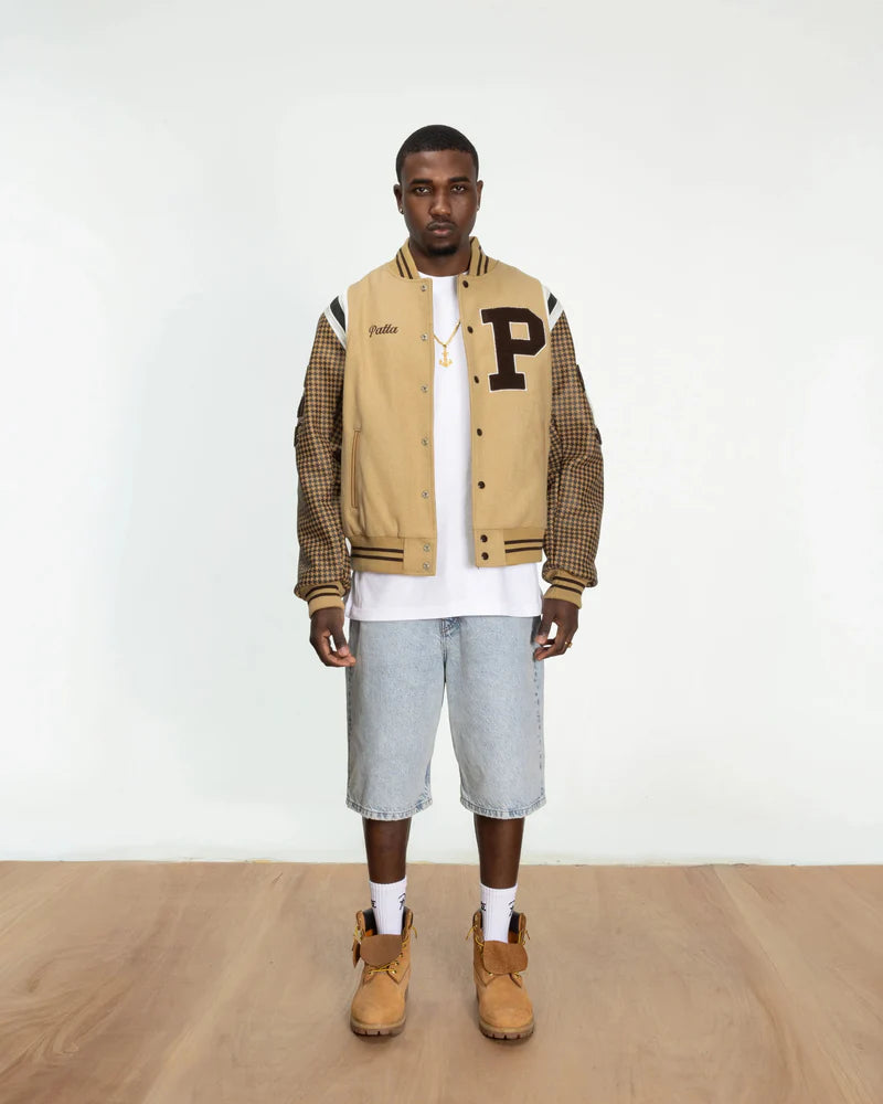 Patta Athletic P Houndstooth Varsity Jacket Starfish