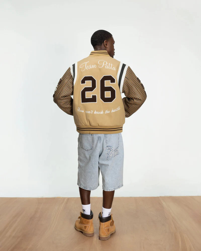 Patta Athletic P Houndstooth Varsity Jacket Starfish