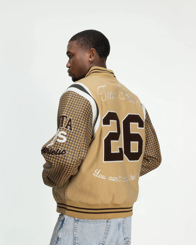 Patta Athletic P Houndstooth Varsity Jacket Starfish