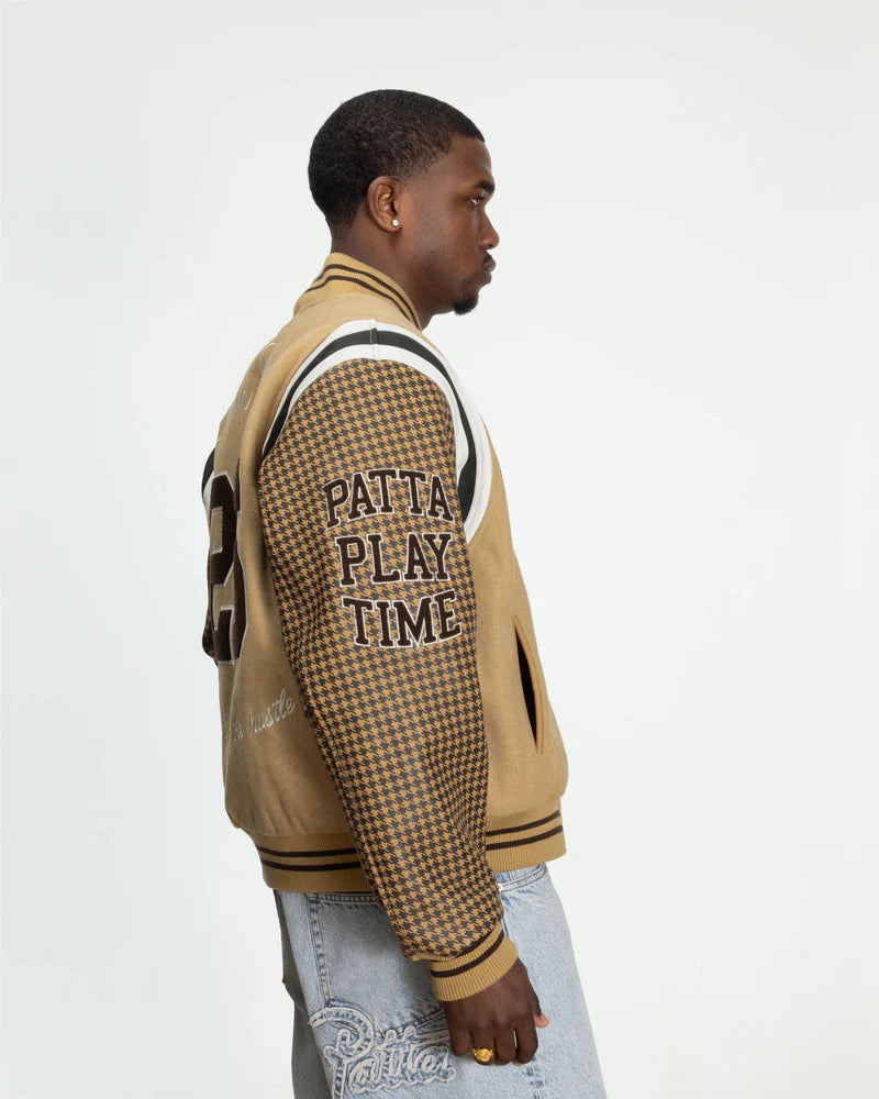 Patta Athletic P Houndstooth Varsity Jacket Starfish