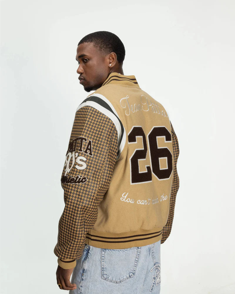 Patta Athletic P Houndstooth Varsity Jacket Starfish