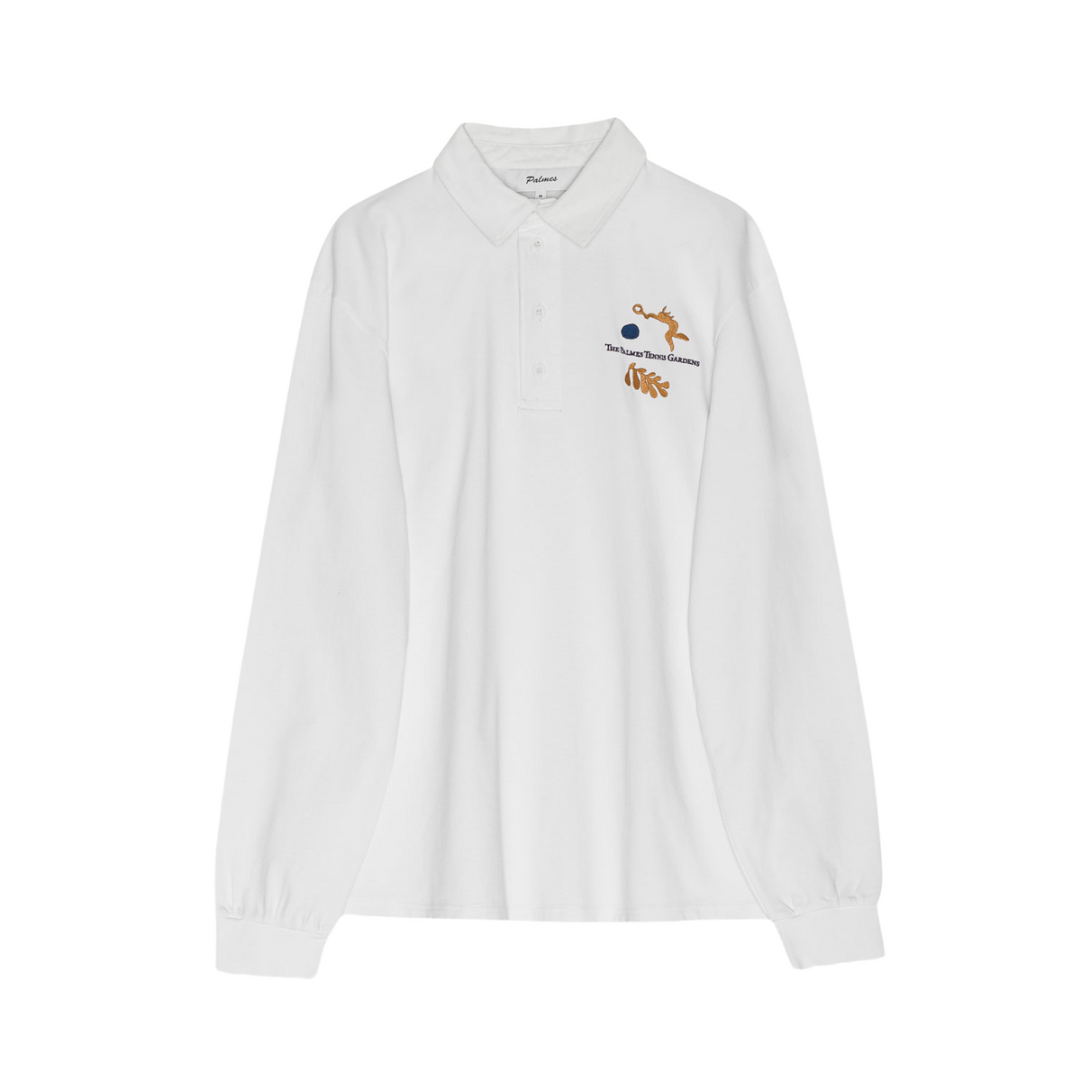 Palmes Gardens Rugby Shirt White