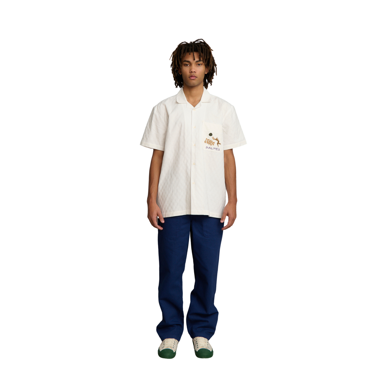 Palmes Gardens Short-Sleeve Shirt Off White