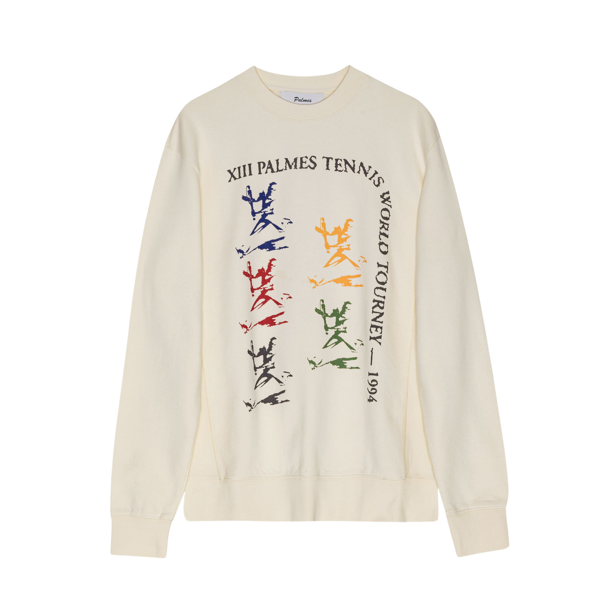 Palmes Tourney Crewneck Off-White