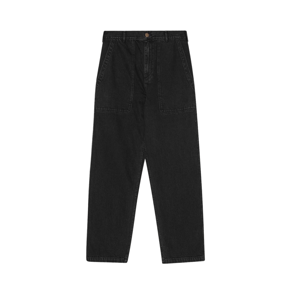 Palmes Twill Patch Trousers Black