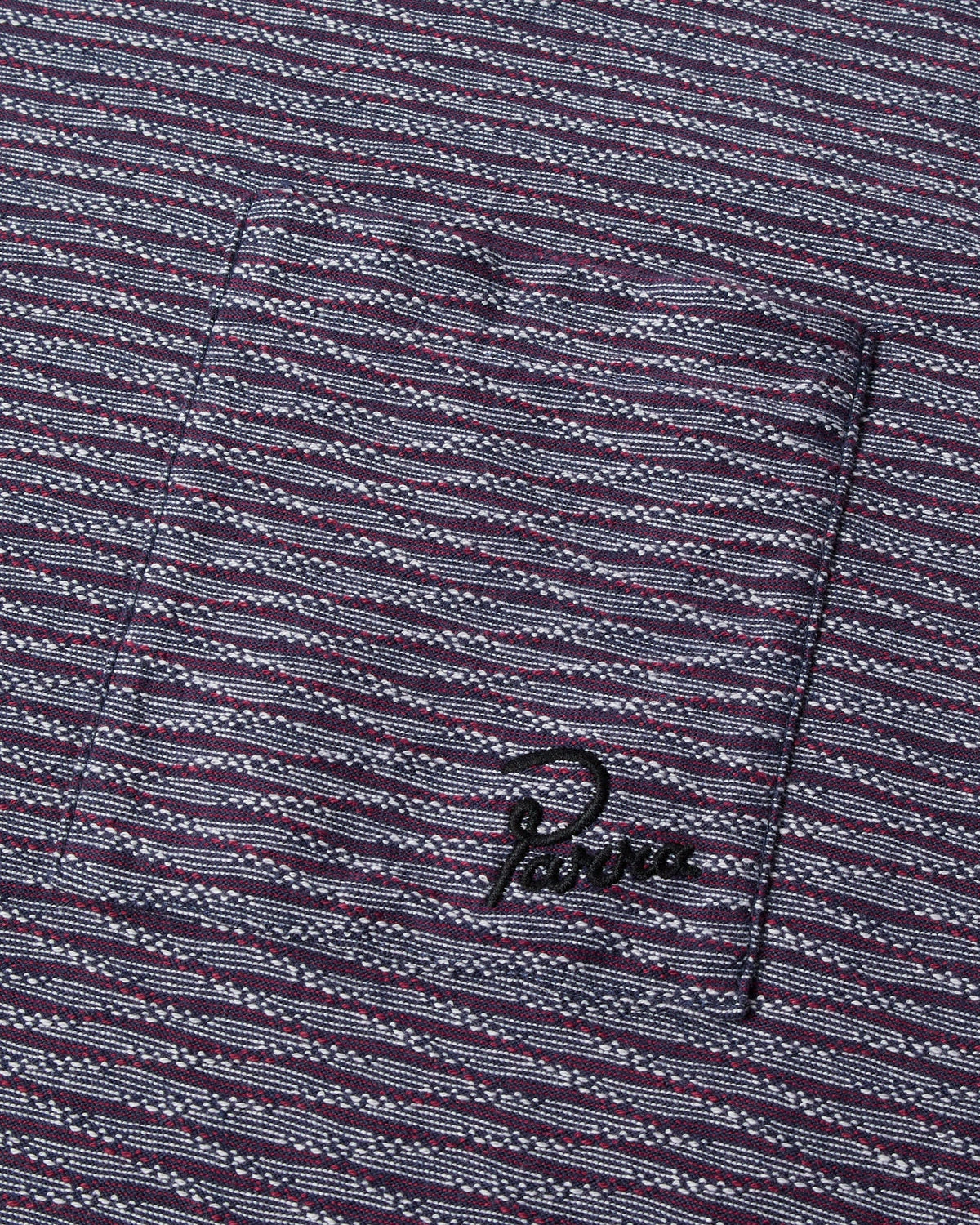 Parra Crooked Stripe T-Shirt Blue