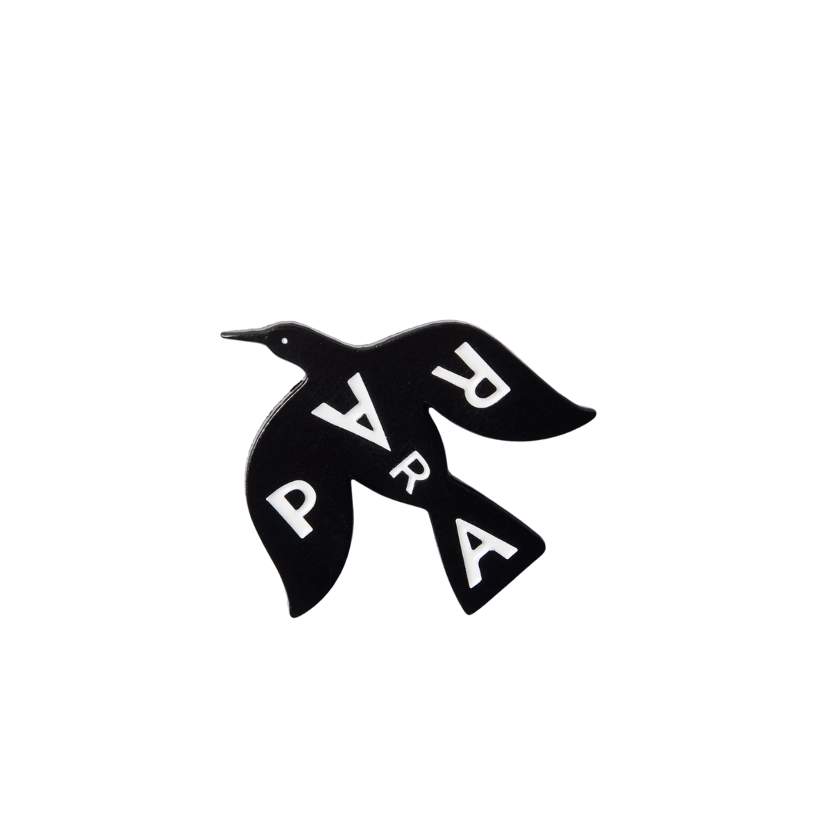 Parra Crow Enamel Pin Black