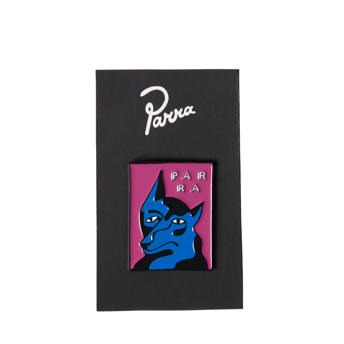 Parra Dogface Enamel Pin - Washed Magenta