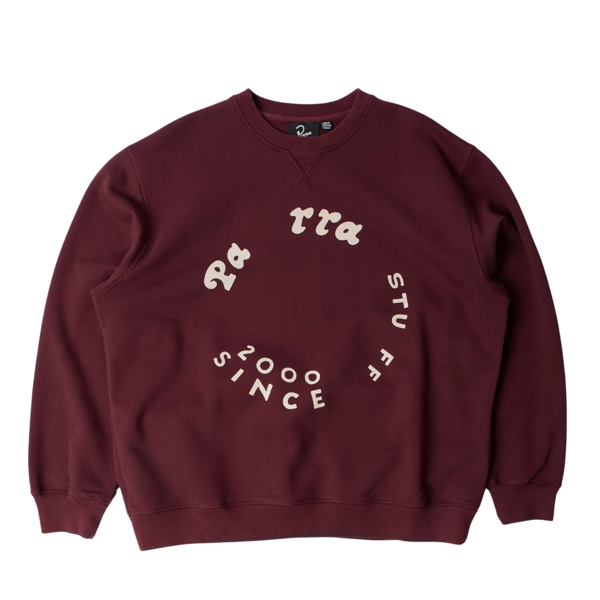Parra Gasoline Crewneck Sweatshirt Dark Burgundy