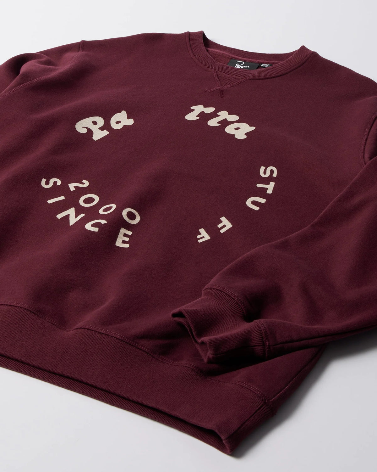 Parra Gasoline Crewneck Sweatshirt Dark Burgundy
