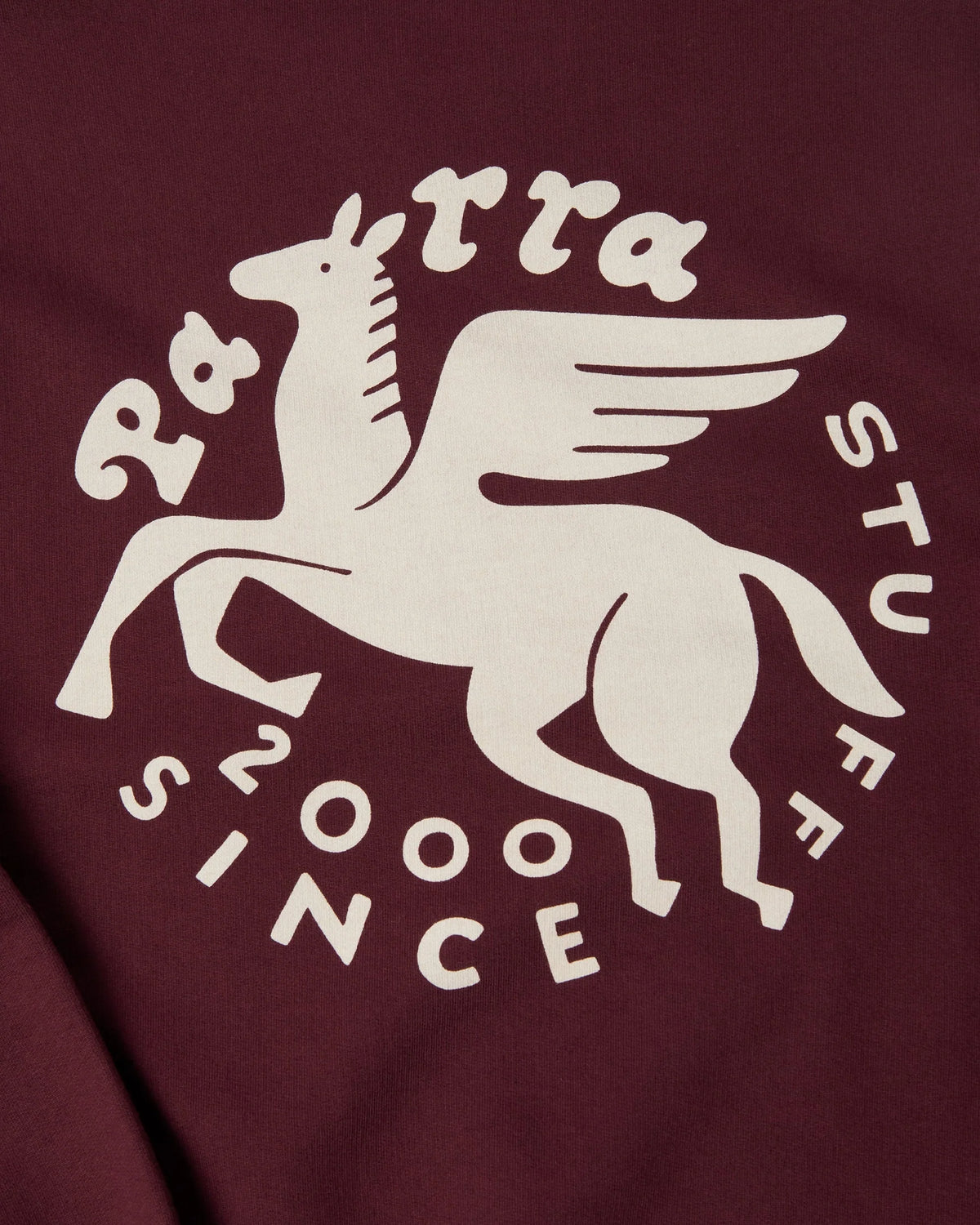 Parra Gasoline Crewneck Sweatshirt Dark Burgundy