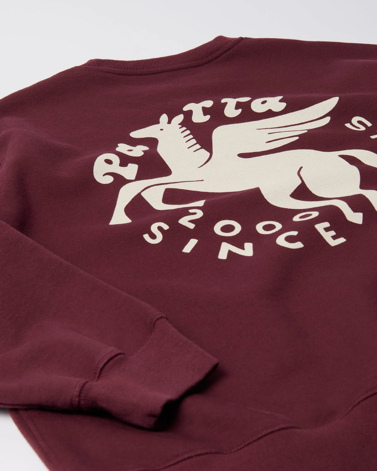 Parra Gasoline Crewneck Sweatshirt Dark Burgundy