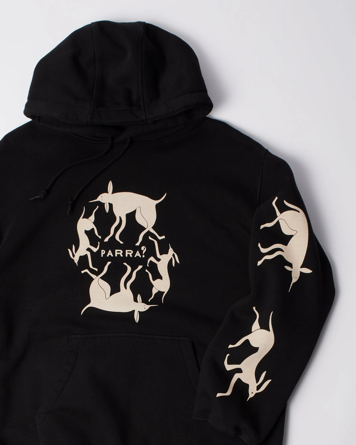 Parra Non Grand Cafe Hooded Sweatshirt Black
