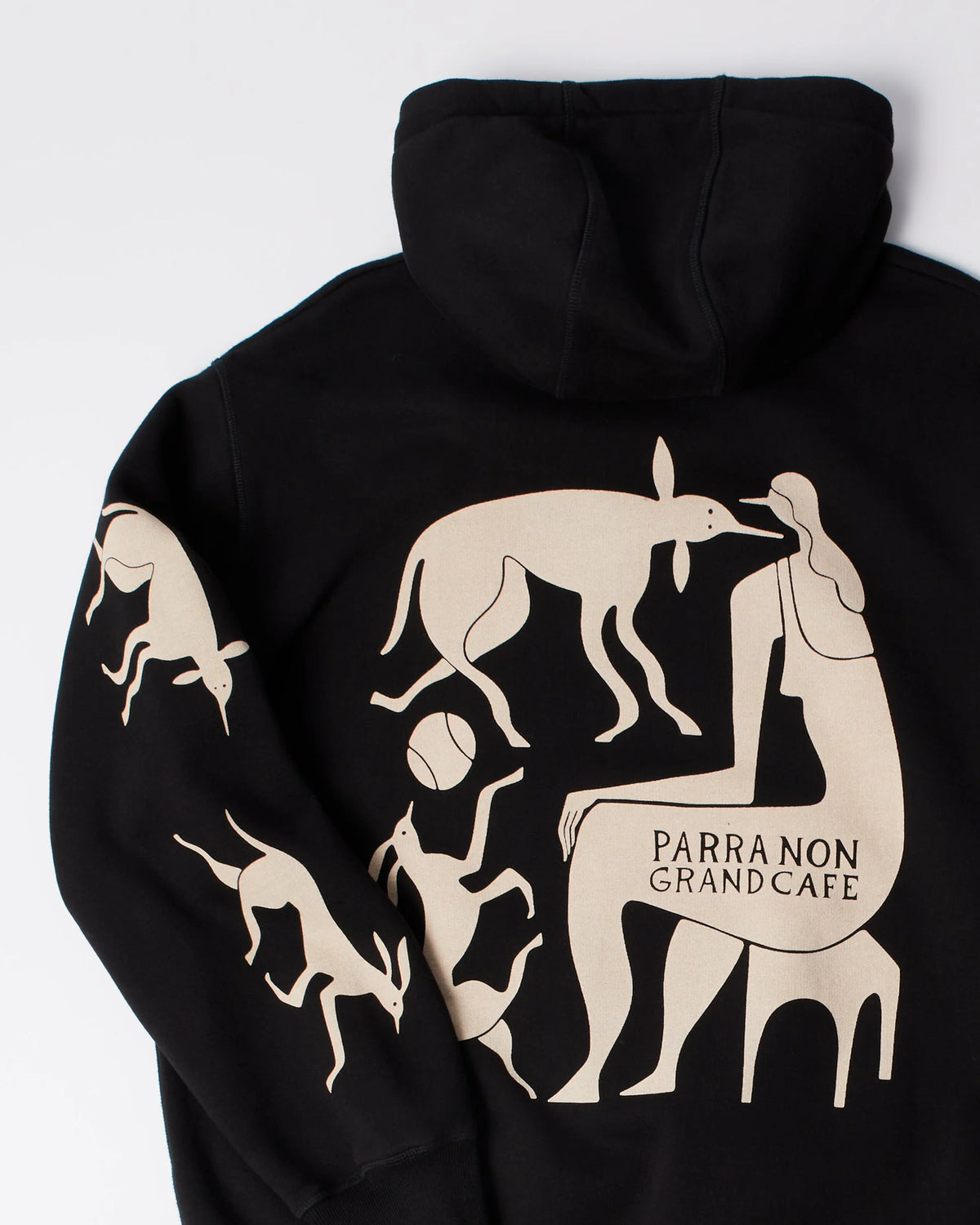 Parra Non Grand Cafe Hooded Sweatshirt Black