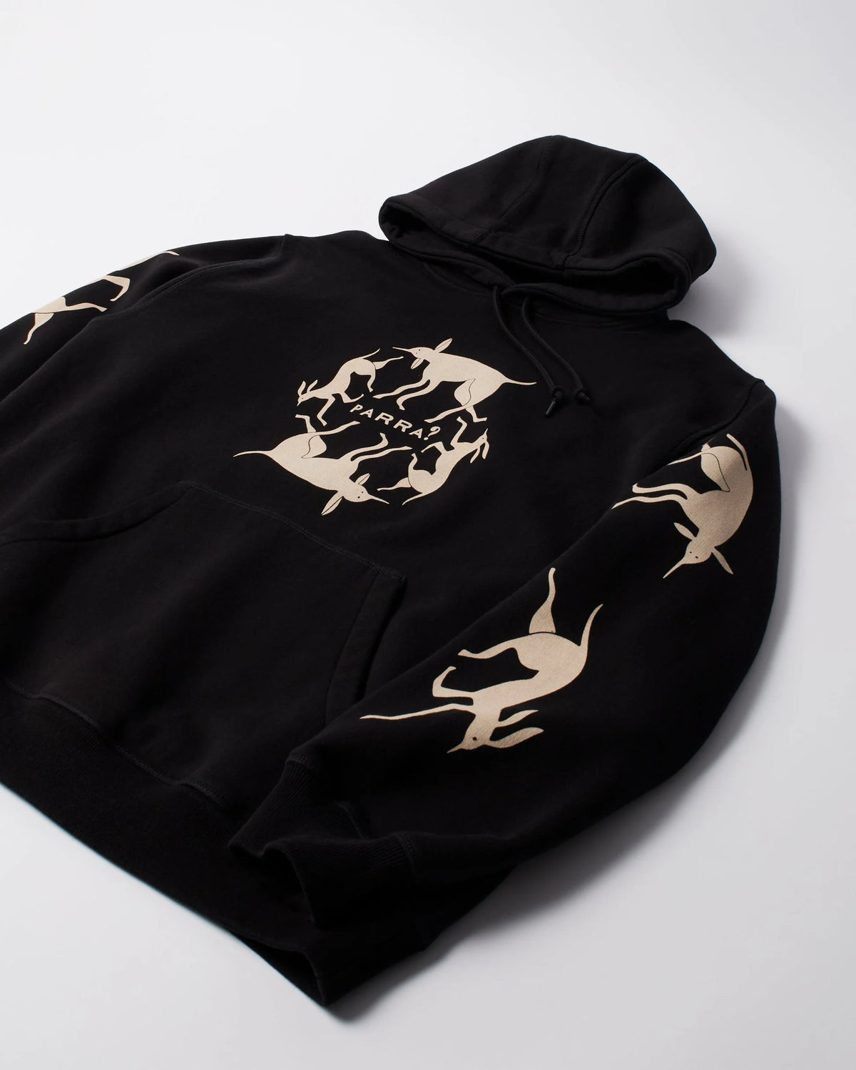 Parra Non Grand Cafe Hooded Sweatshirt Black