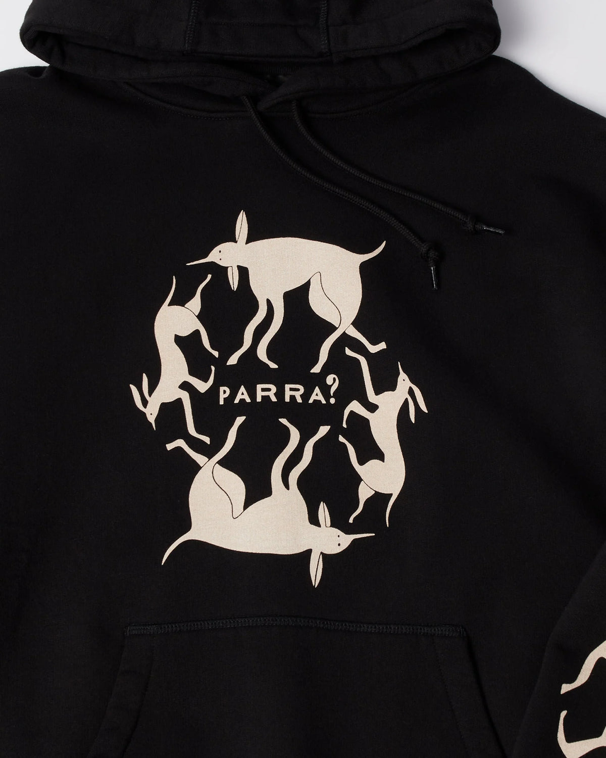Parra Non Grand Cafe Hooded Sweatshirt Black