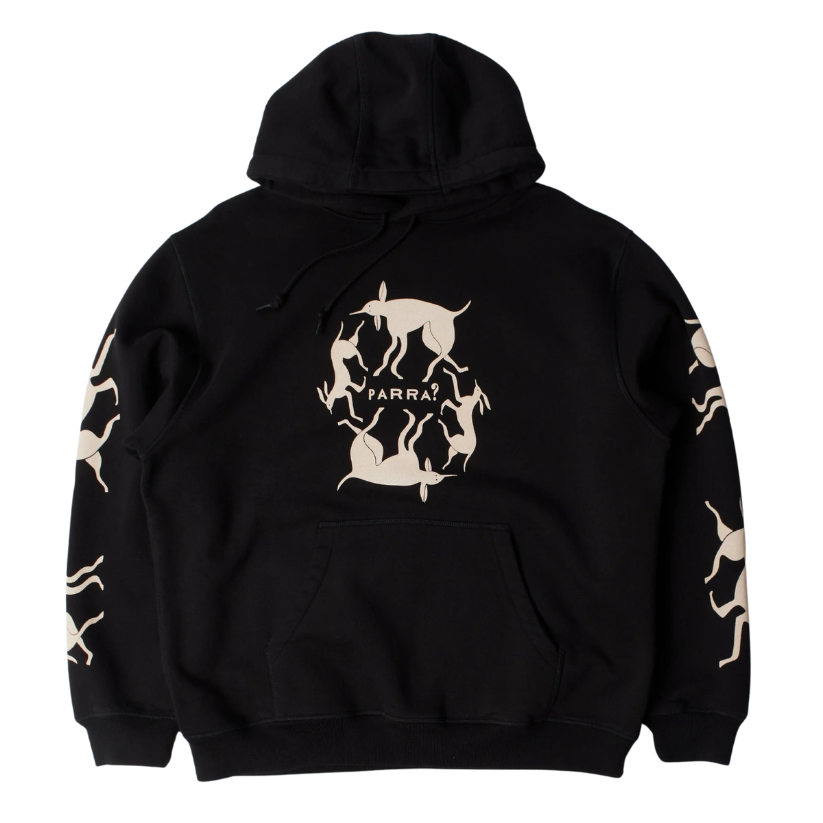 Parra Non Grand Cafe Hooded Sweatshirt Black