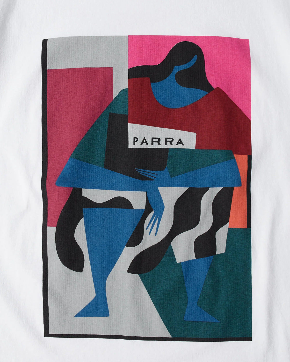 Parra Reading The Square T-Shirt White